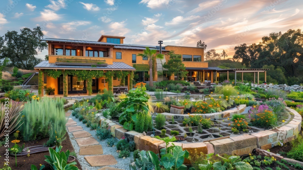 Photo inspiration: Fresh Look at Ranch Style Home With A Sustainable Permaculture Garden Including Integrated