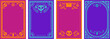 © Marina Zlochin - Mexican Frames collection. Wedding, Cinco de Mayo, Fiesta, Dia De Los Muertas, Day of the dead, Mexican holiday. Vertical banner, cards design