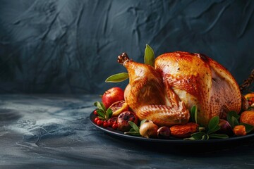 Poster - Roasted Turkey with Fruit