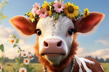 cow on a meadow