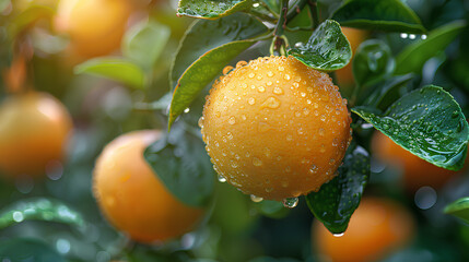 oranges on tree