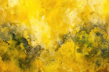 Poster - A unique abstract artwork featuring bold strokes of yellow and black paint
