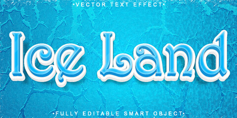 Poster - Lee Land Vector Fully Editable Smart Object Text Effect