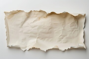 Poster - A close-up shot of a ripped paper edge with fibers and ink showing