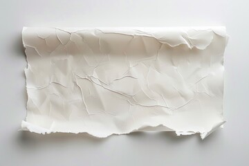 Poster - A close-up shot of a torn edge of a paper with fibers and texture visible