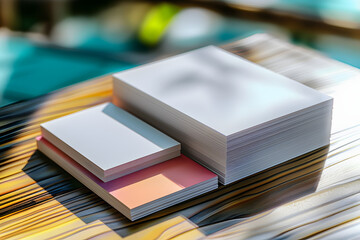 Canvas Print - mock up designs business cards packaging to establish a consistent and memorable brand image