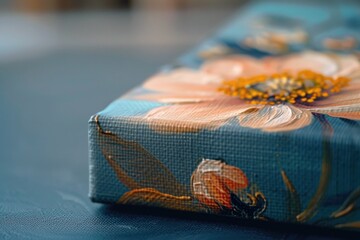 Poster - A close-up view of a box on a table