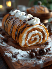 Swiss roll cake