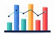 © porpia - Vibrant illustration of a bar and line chart depicting data trends and analysis, ideal for business and financial presentations.