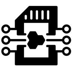 Poster - Memory Card Icon