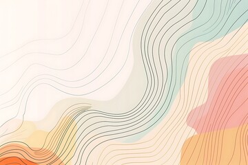 A minimalist abstract line art, clean lines, soft pastel background, modern and simple. hd quality, natural look