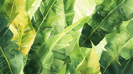 Wall Mural - Banana tree plantation 