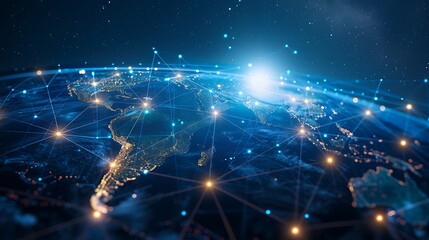 Aufkleber - Global Network Connections