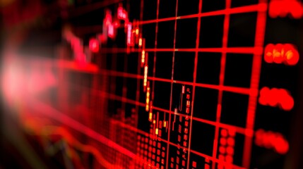 Poster - Stock Market Data Display on a Screen