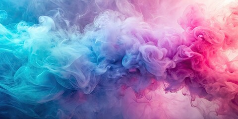 Wall Mural - pastel background created with multicoloured pink and blue smoke , pastel, background, multicoloured
