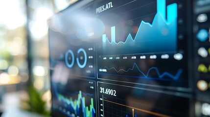 Poster - Financial Data Visualization on a Screen