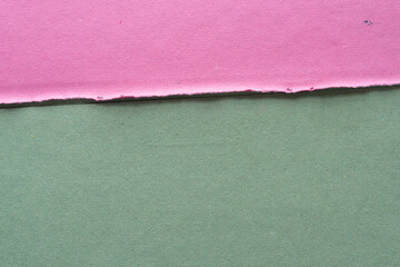 Poster - pink and green paper