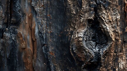 Aufkleber - old acacia tree trunk texture : Generative AI