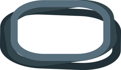 Poster - Abstract background with rounded rectangle shape repeating, creating a frame