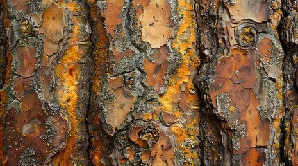 Aufkleber - texture and motif from pine tree trunks : Generative AI