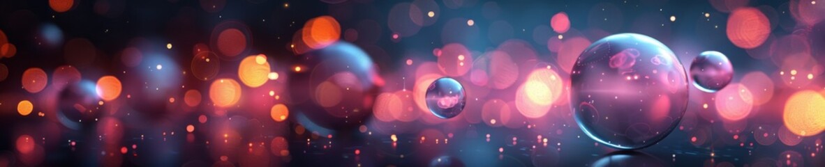 Wall Mural - abstract pink bokeh blur background.