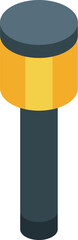Poster - Portable roadblock light flashing, providing safety and direction for traffic flow