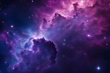 Wall Mural - a purple nebula