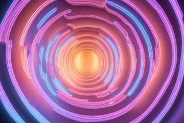 Aufkleber - Illuminated Abstract Tunnel Vision