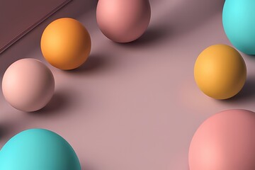 Aufkleber - Vibrant Pastel Sphere Background