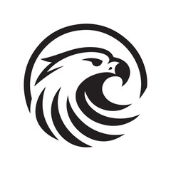 Wall Mural - Minimalist eagle logo