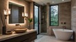 © Nutchanart - luxury bathroom with towel