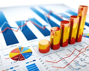 Poster - Financial Growth and Upward Trend in Business