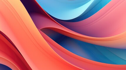 Wall Mural - paper style dynamic lines background