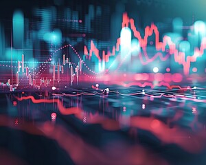 Poster - Abstract Financial Data Visualization