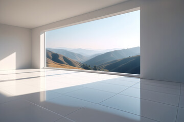 Poster - view from the top of the mountain
