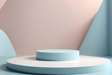 Aufkleber - Elegant Pastel Platform for Showcase