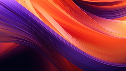 Wall Mural - purple orange red swirl wave design