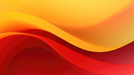 Wall Mural - red and yellow wavy background design