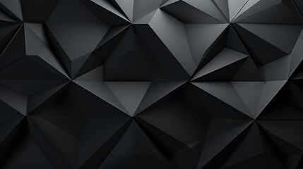 Wall Mural - the abstract triangle background has a slightly different gradation black color