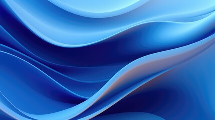 Wall Mural - vector abstract wavy patterned blue background