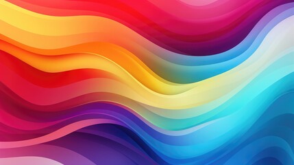 Wall Mural - Wavy colorful background design