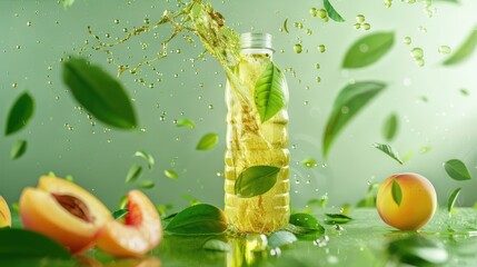 Wall Mural - lime in water