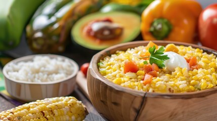 Wall Mural - beans with vegetables