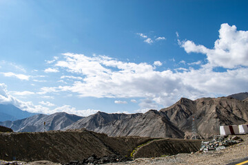 amazing landscape ,roadways ,and mesmerizing beauty of Leh , India