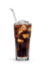 Wall Mural - Soda with straw and ice