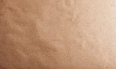 Poster - Close-up of textured brown kraft paper surface, ideal for background or design elements. Neutral and natural material for various creative projects.