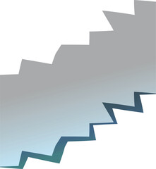 Poster - Abstract background featuring a gradient of grey and blue in a zigzag shape