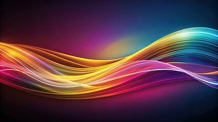 Wall Mural - Abstract background with flowing wavy lines, flowing, abstract, background, design, pattern, curves, artistic, colorful, modern, digital