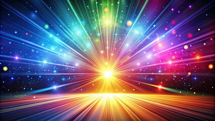 Poster - Abstract background with vibrant rays of light, background, rays, vibrant, abstract, design, backdrop, colorful, sunlight, bright