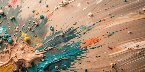 Abstract background with colorful paint strokes and splashes, abstract, picturesque, background, paint, strokes, splashes